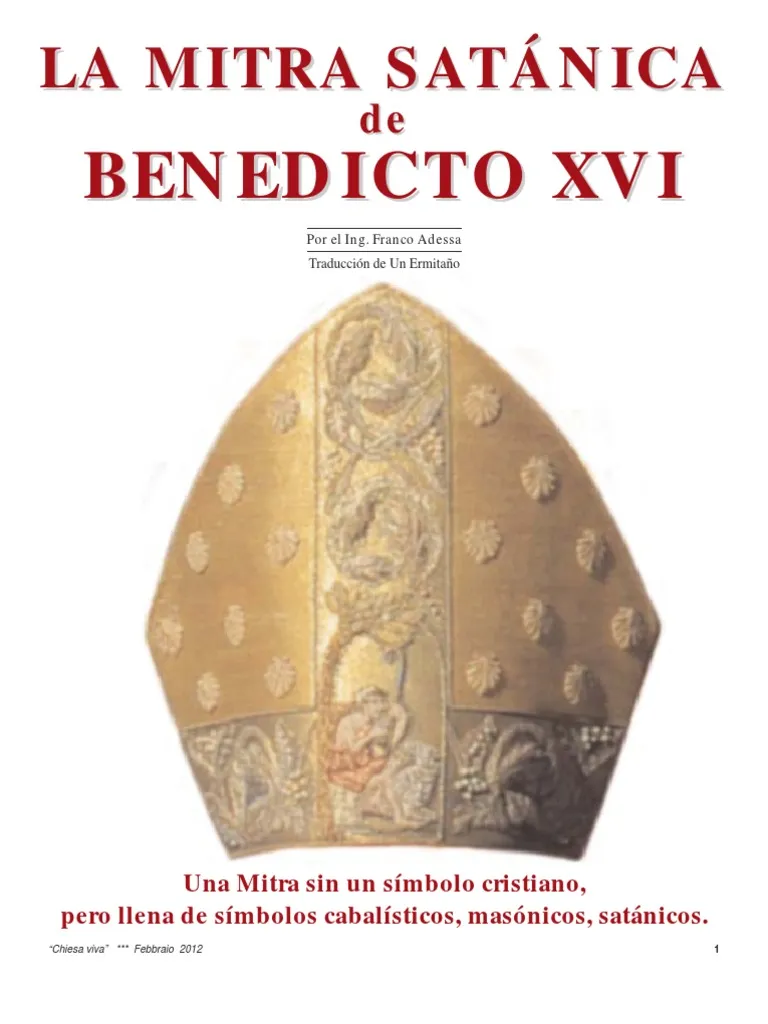 Mitra satnica de Bendicto XVI